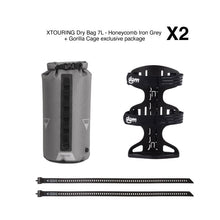 Laden Sie das Bild in den Galerie-Viewer, [PAKETVERKAUF] XTOURING DRY Bag 7L Iron Grey + exklusives DOM Gorilla Cage-Paket 