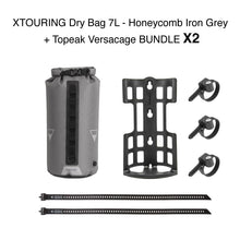 Laden Sie das Bild in den Galerie-Viewer, [PAKETVERKAUF] XTOURING DRY Bag 7L Iron Grey + exklusives DOM Gorilla Cage-Paket 